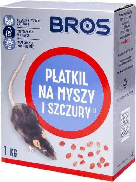 Žurku inde 1kg graudu BROS