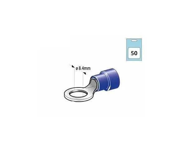 Kaapelin pää M8 1,5-2,5mm² sininen