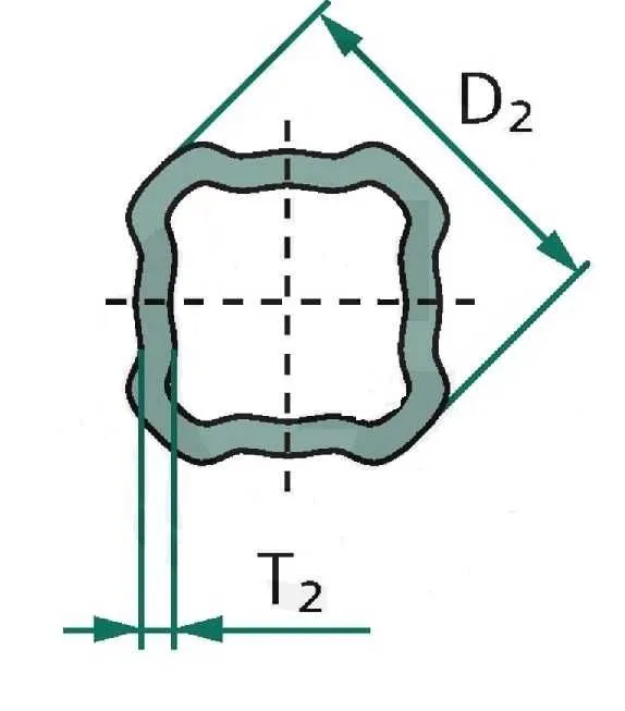 Muotoputki 44,7x3,75 L-1000 Bondioli S4