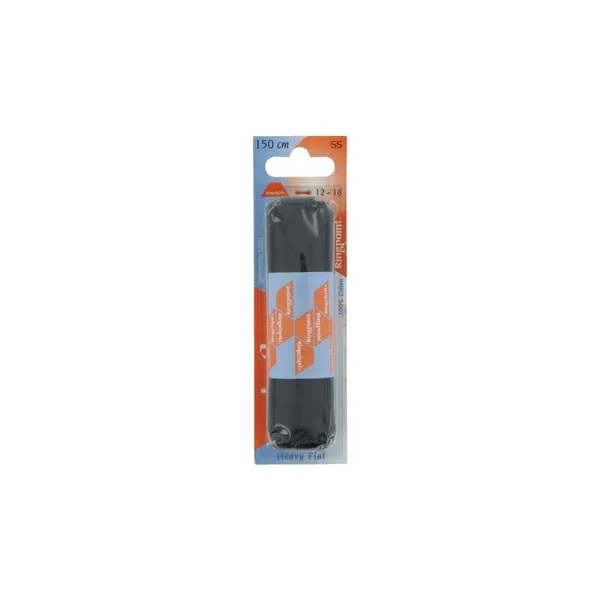 Shoelaces black, flat, 150cm