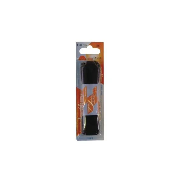 Shoelaces black, round, 150 cm