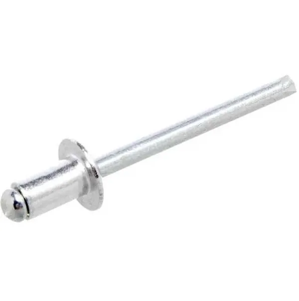 Kniede ar paplatinātu galvu Ø5/9,5mm L-8mm Al/Fe