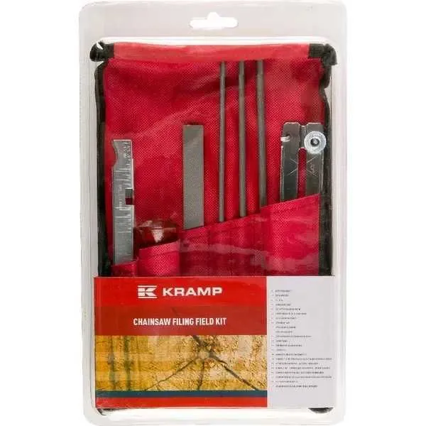 Chainsaw sharpening field kit