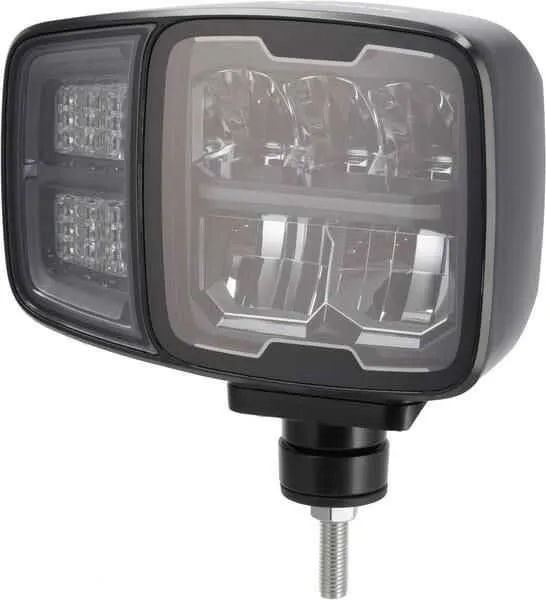 Headlight LED, rectangular, 12/24V, 220x197.2x80.5mm, Heated, High beam/Low beam, anti-snow, right