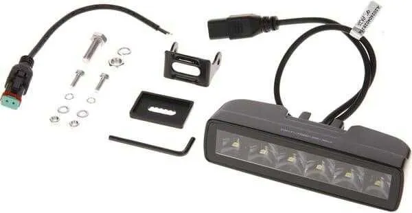 Work light indirect LED, 30W, 2880lm, rectangular, 12/24V, white, 157x49.7x60mm Deutsch plug, Spot beam, 6LED´s